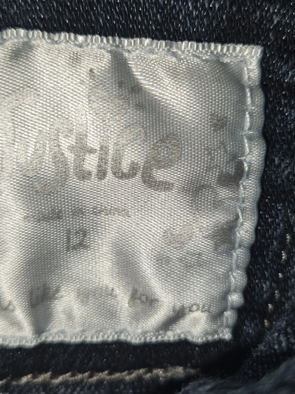 Justice Girls Size 12 Denim Jacket with Sequin Stud Accents - Blue
